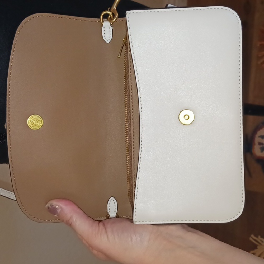 Coach Hayden Cream Tea Rose Crossbody Bag - Picture 7 of 16